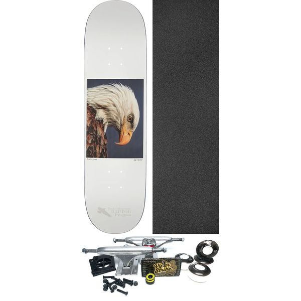 Zero Skateboards Brandon Burleigh Hess Nature Bald Eagle White Skateboard Deck - 8.5" x 32.3" - Complete Skateboard Bundle